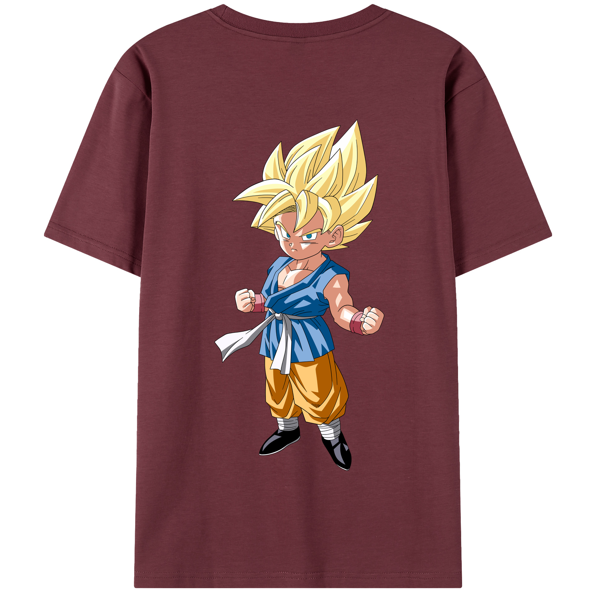 （画像用） ドラゴンボール 孫 悟飯（そんごはん）DRAGON BALL Son Gohan 綿100％半袖Tシャツ（背面プリント）